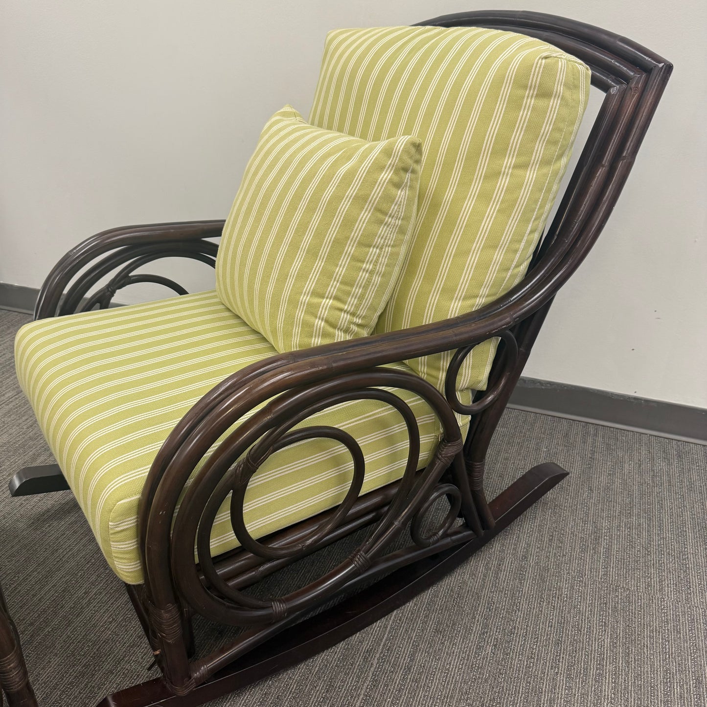 Braxton Culler Edgewater Rattan Rocker & Ottoman Set