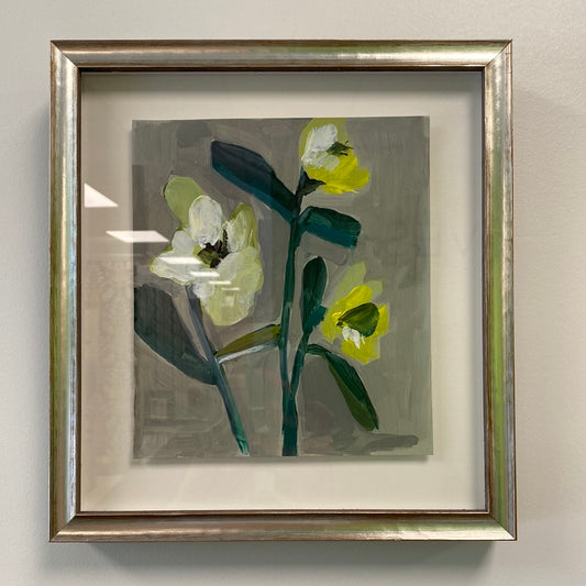 Original Art "Yellow Tulip" Painting by Charlotte Faust
