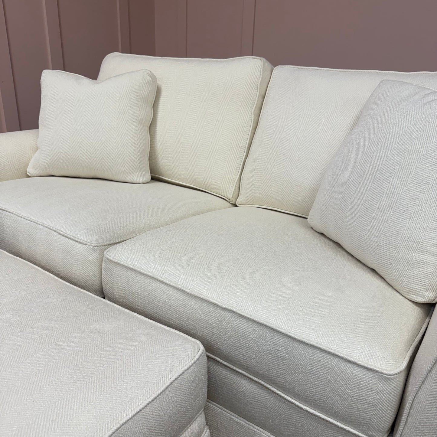 Ethan Allen Sofa with Ottoman