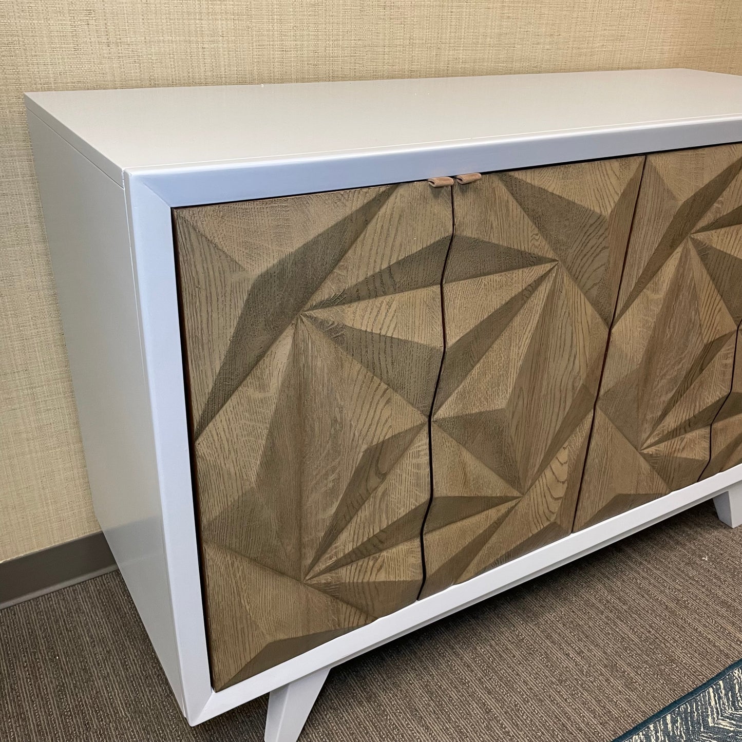Wood/Enamel Lacquered Credenza