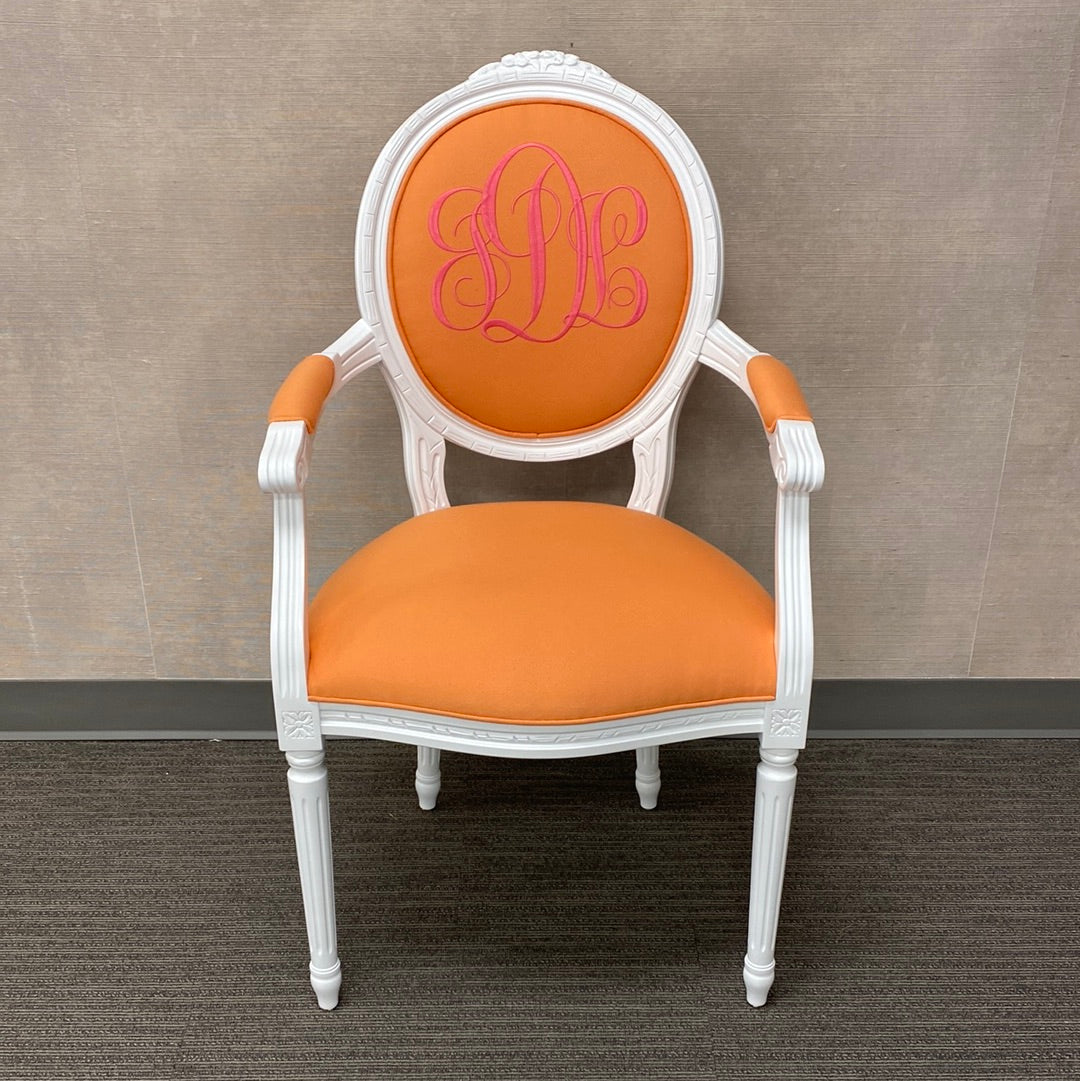 J Wilkinson Customizable Monogrammed Armchairs, Pair