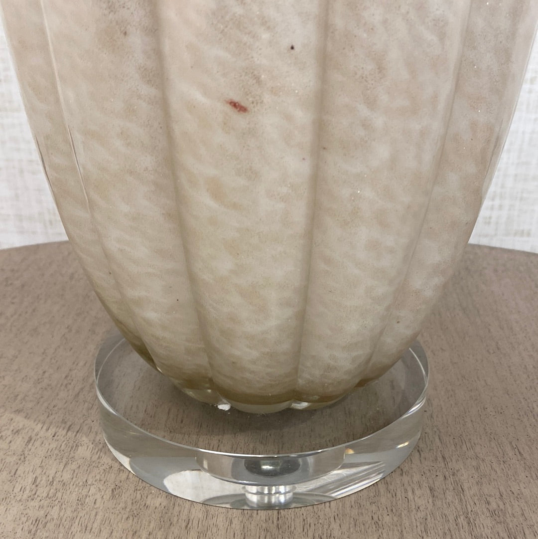 Murano Style Golden Glass Lamp