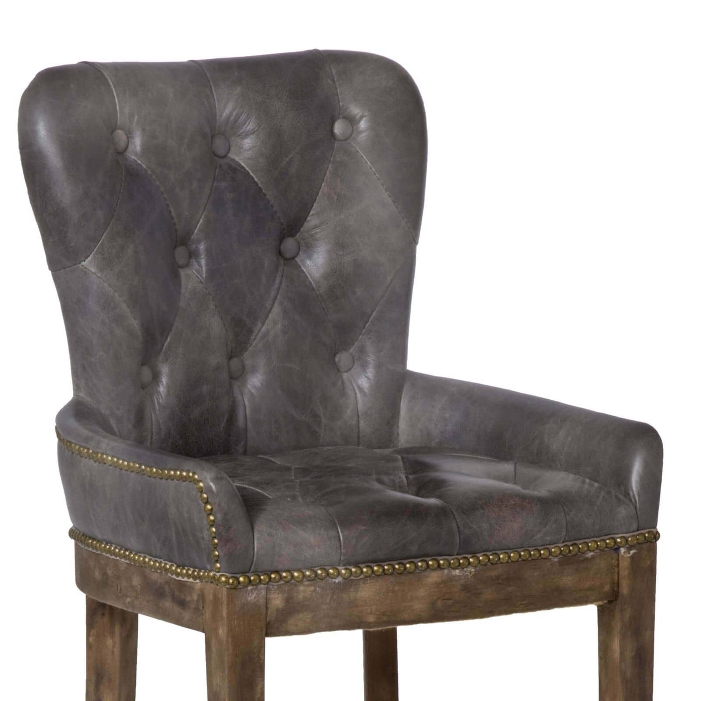 Regina Andrew "Tavern" Tufted Leather Barstools