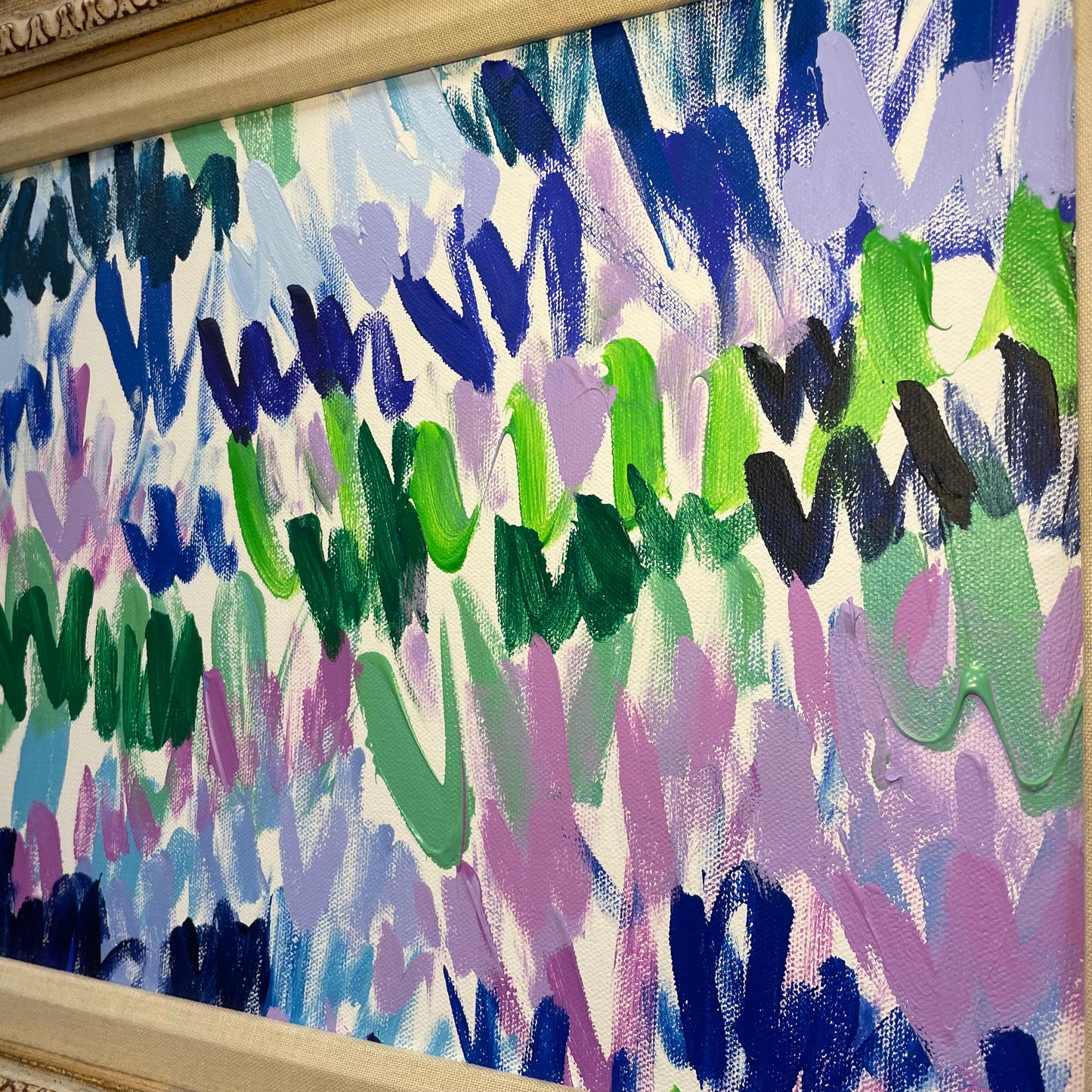 "Lavendar Field II" Original Art by Cassie Adams