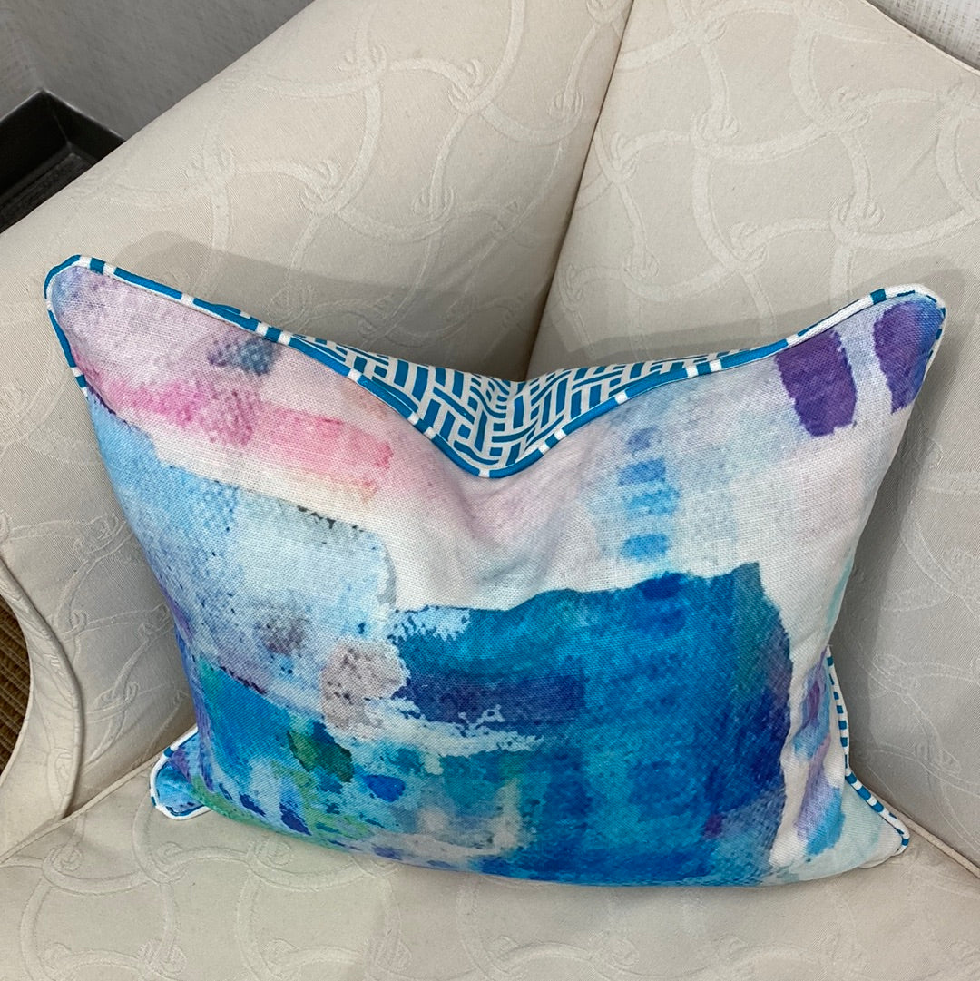 Custom Watercolor Accent Pillow