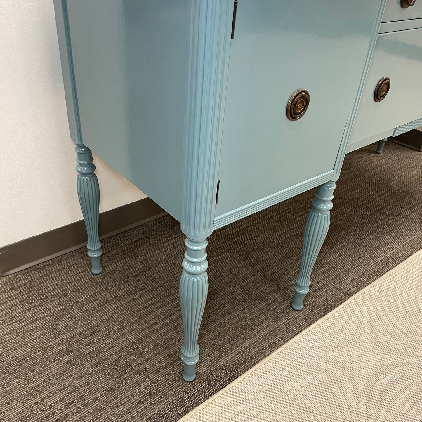 Teal Lacquered Buffet