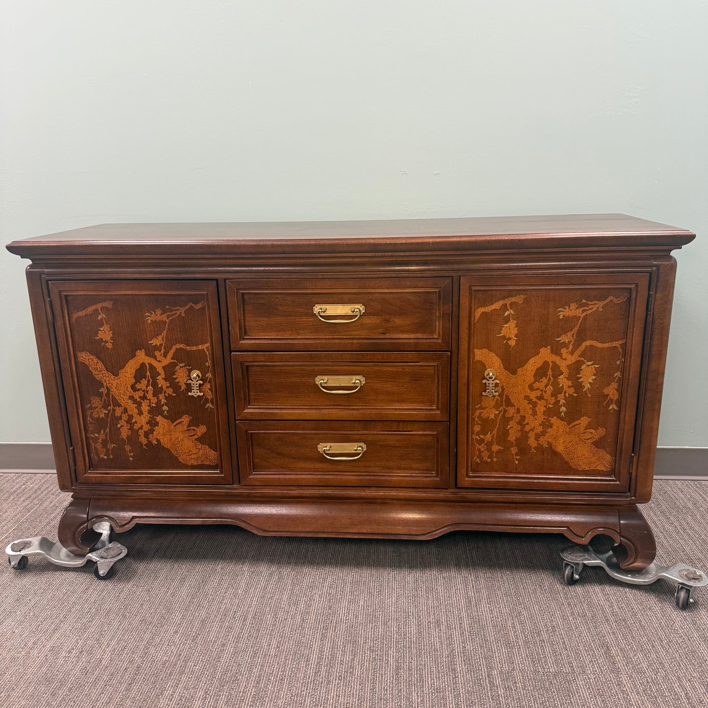 Broyhill Mid Century Chinoiserie Buffet
