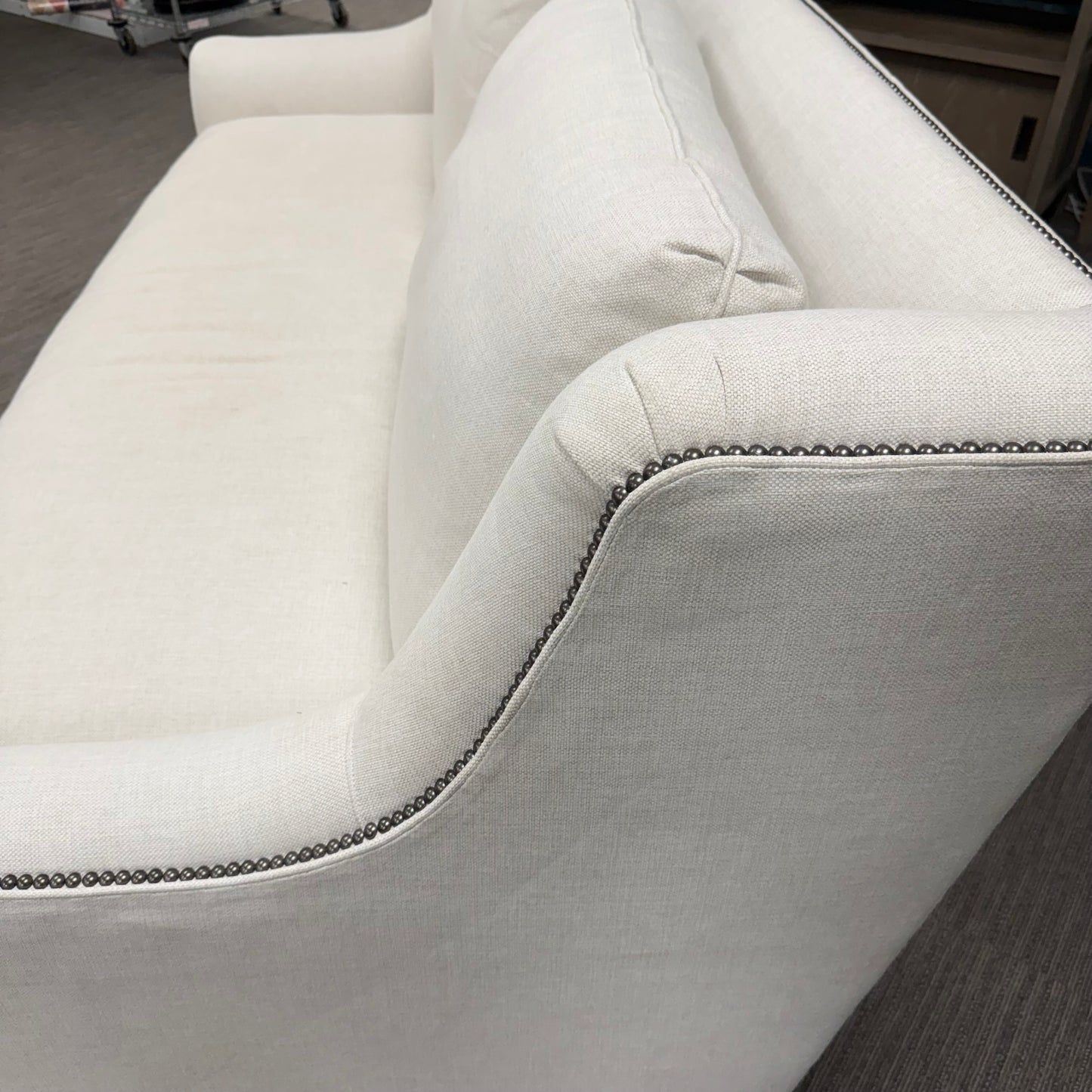 King Hickory Down Sofa with Nail Head Trim