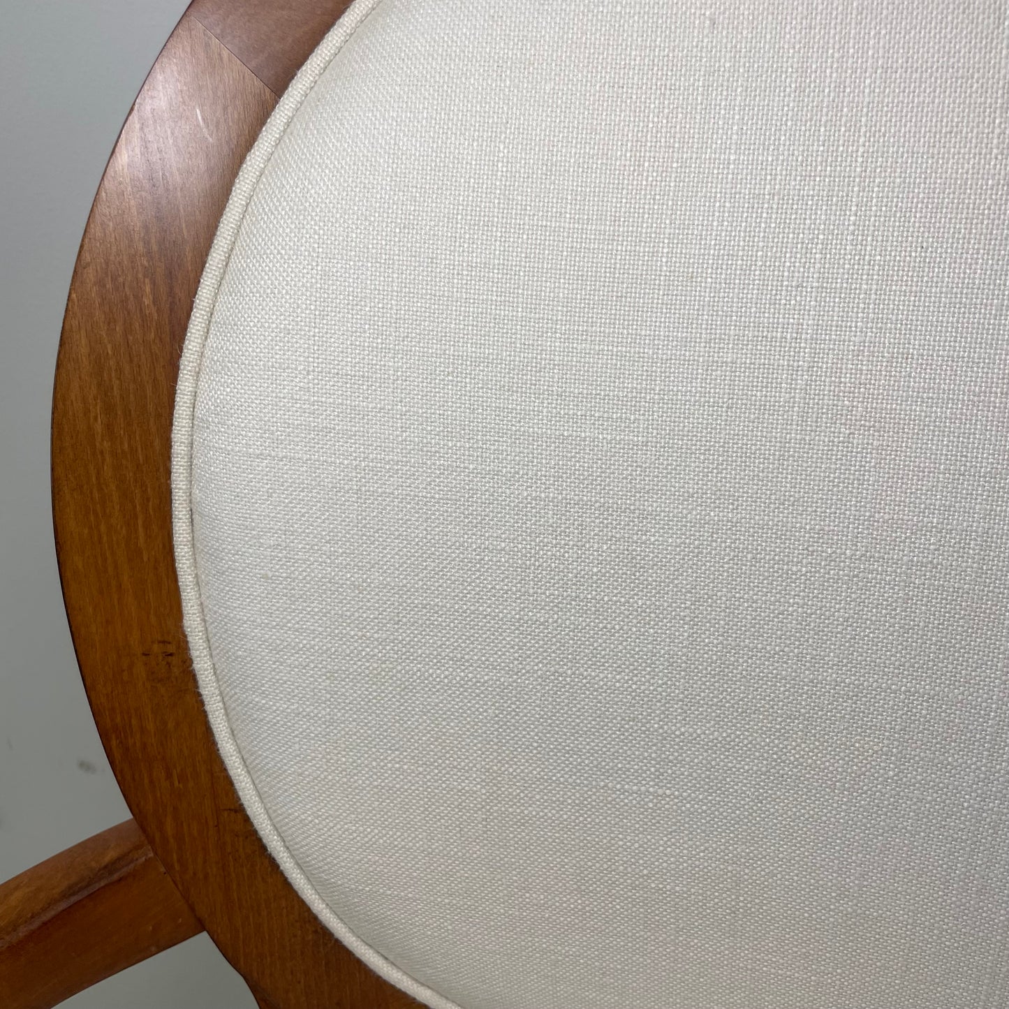 Cream Linen Armchair