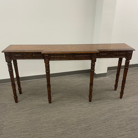 Carved Wood Console Table