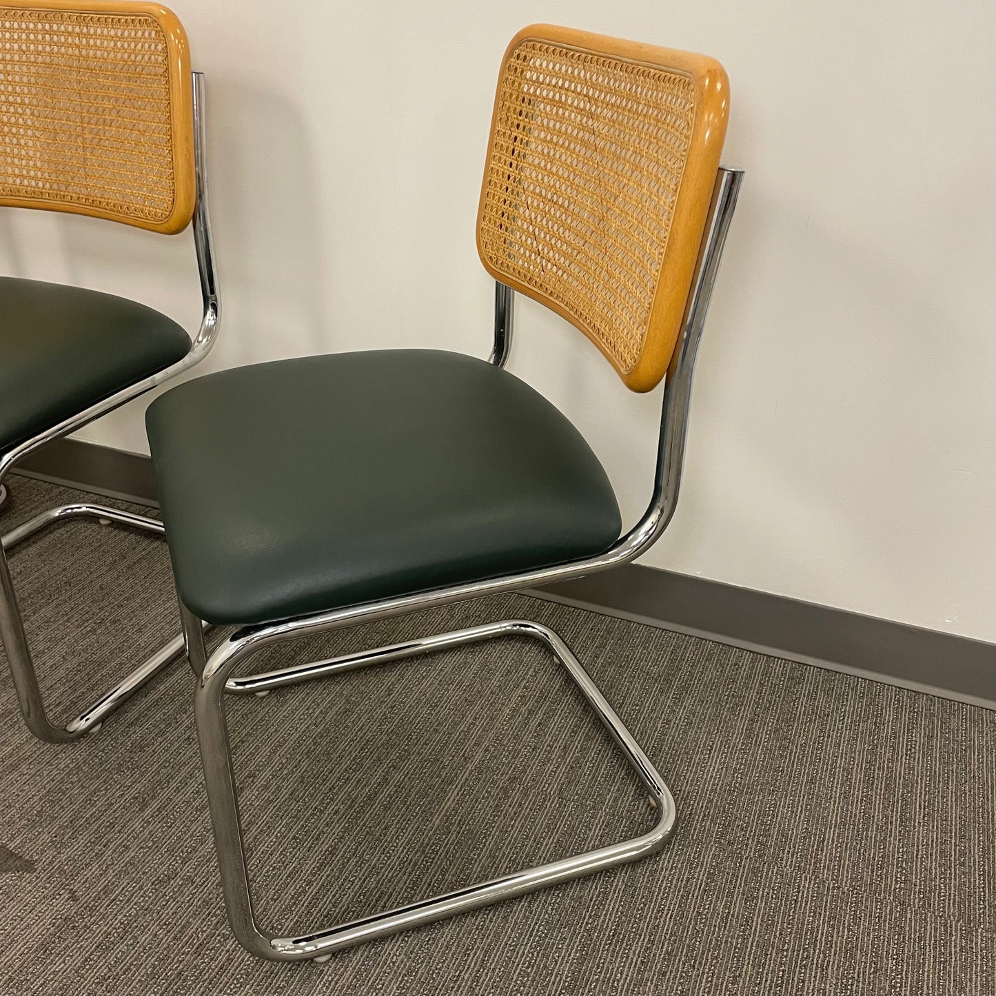 Mid Century Modern Cane & Metal Chairs