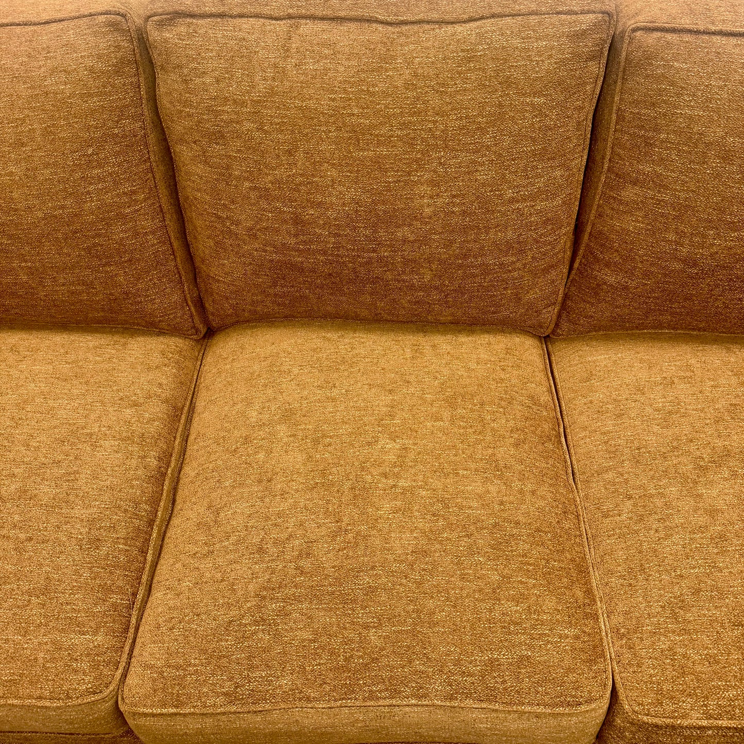 Custom Swavelle Cognac Sofa