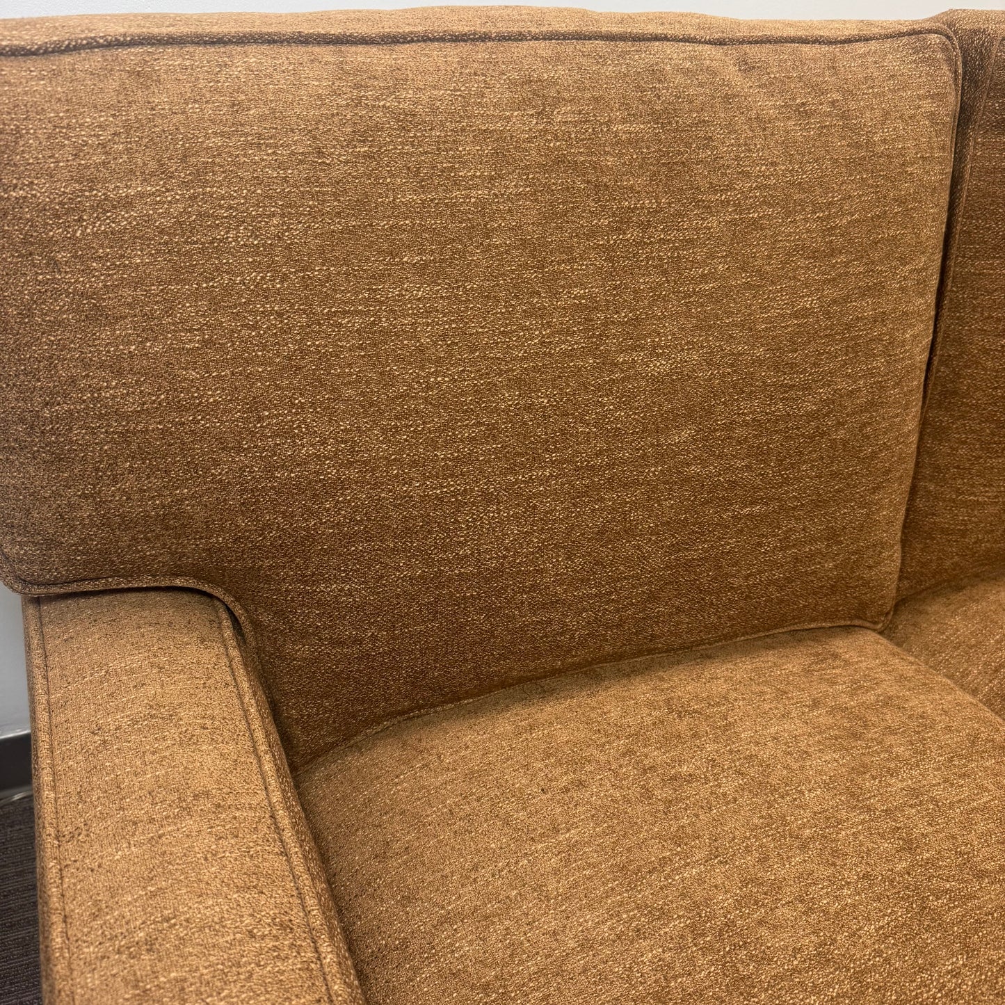 Custom Swavelle Cognac Sofa
