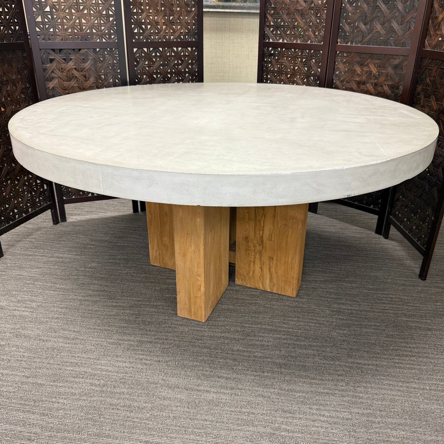 Java Teak + Concrete Dining Table