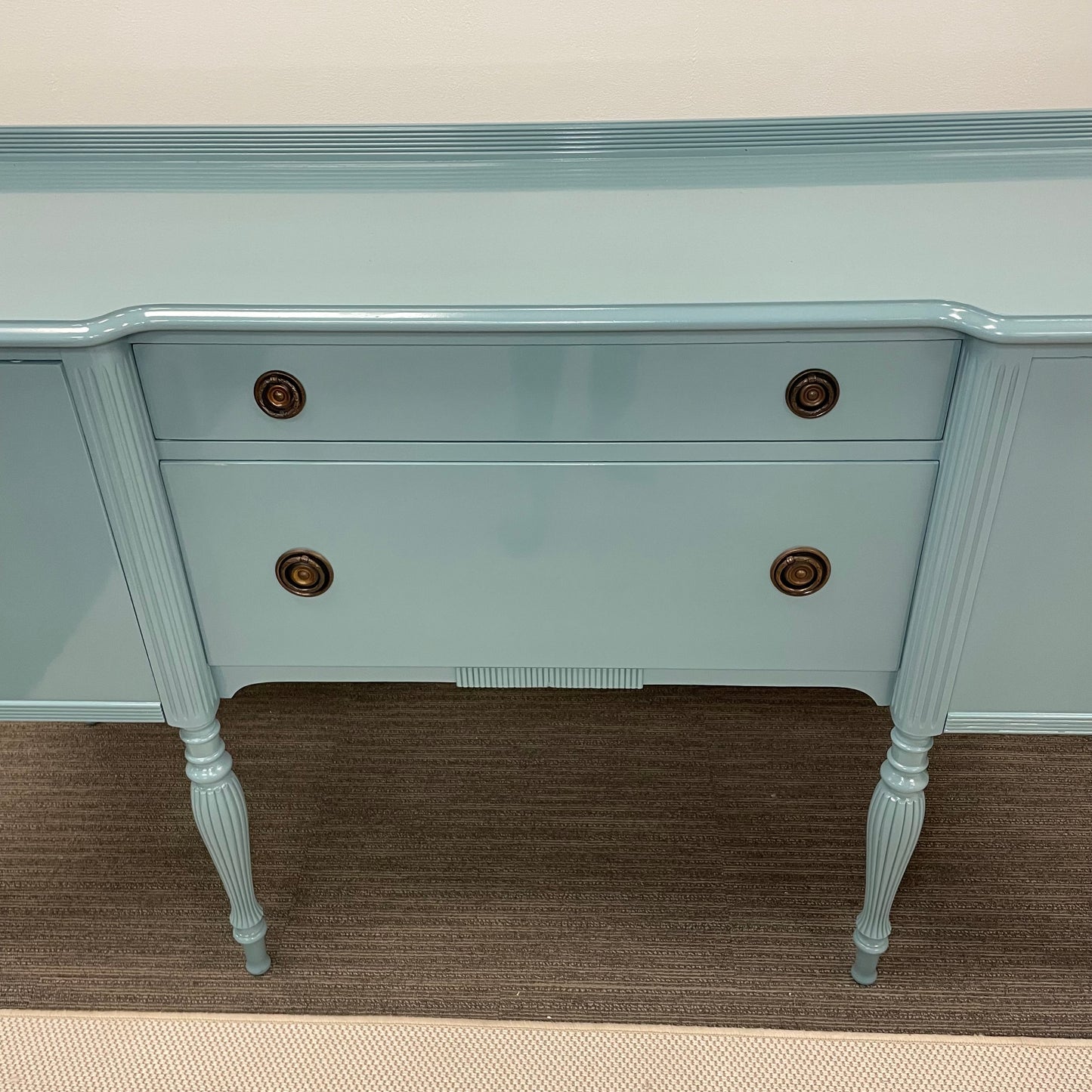 Teal Lacquered Buffet