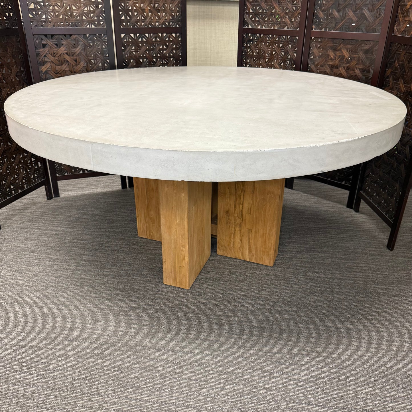 Java Teak + Concrete Dining Table