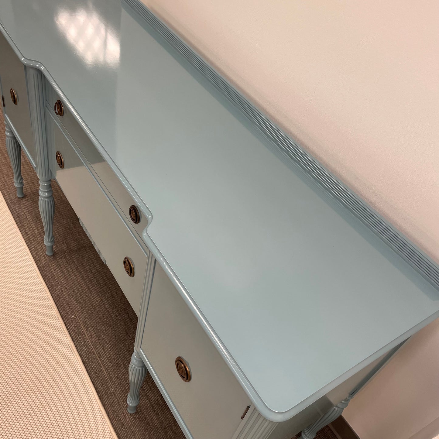 Teal Lacquered Buffet