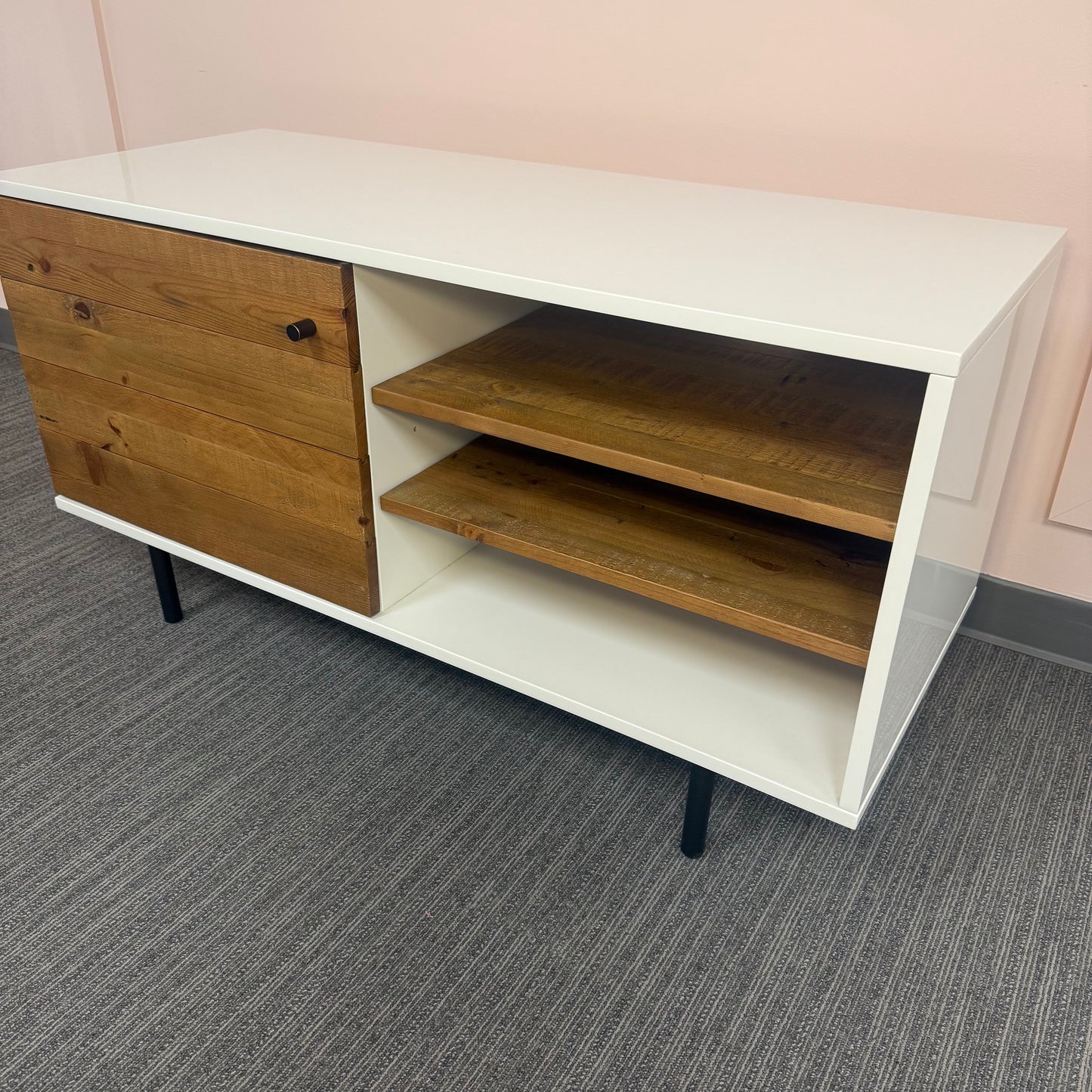 West Elm Wood + Lacquer Media Console
