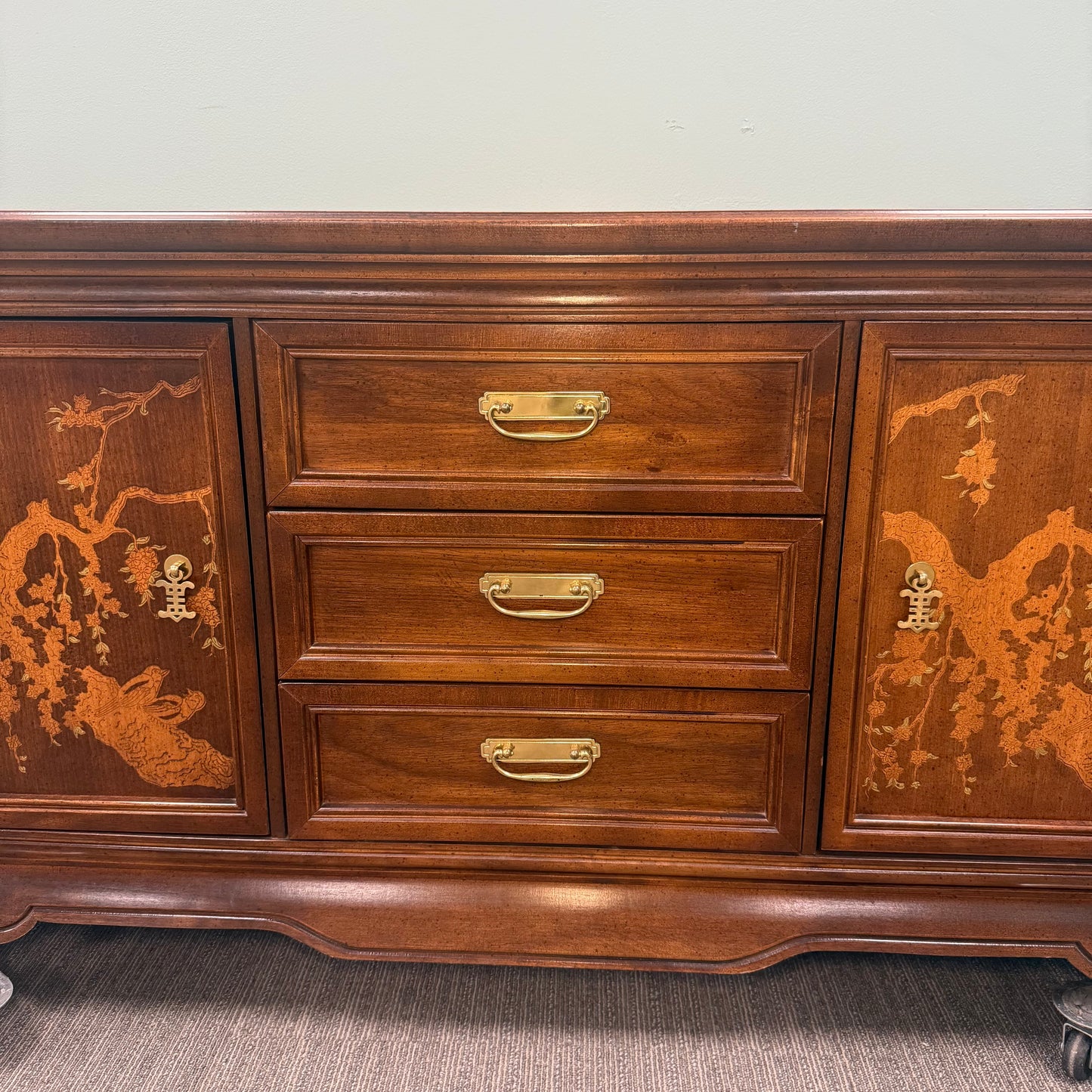 Broyhill Mid Century Chinoiserie Buffet