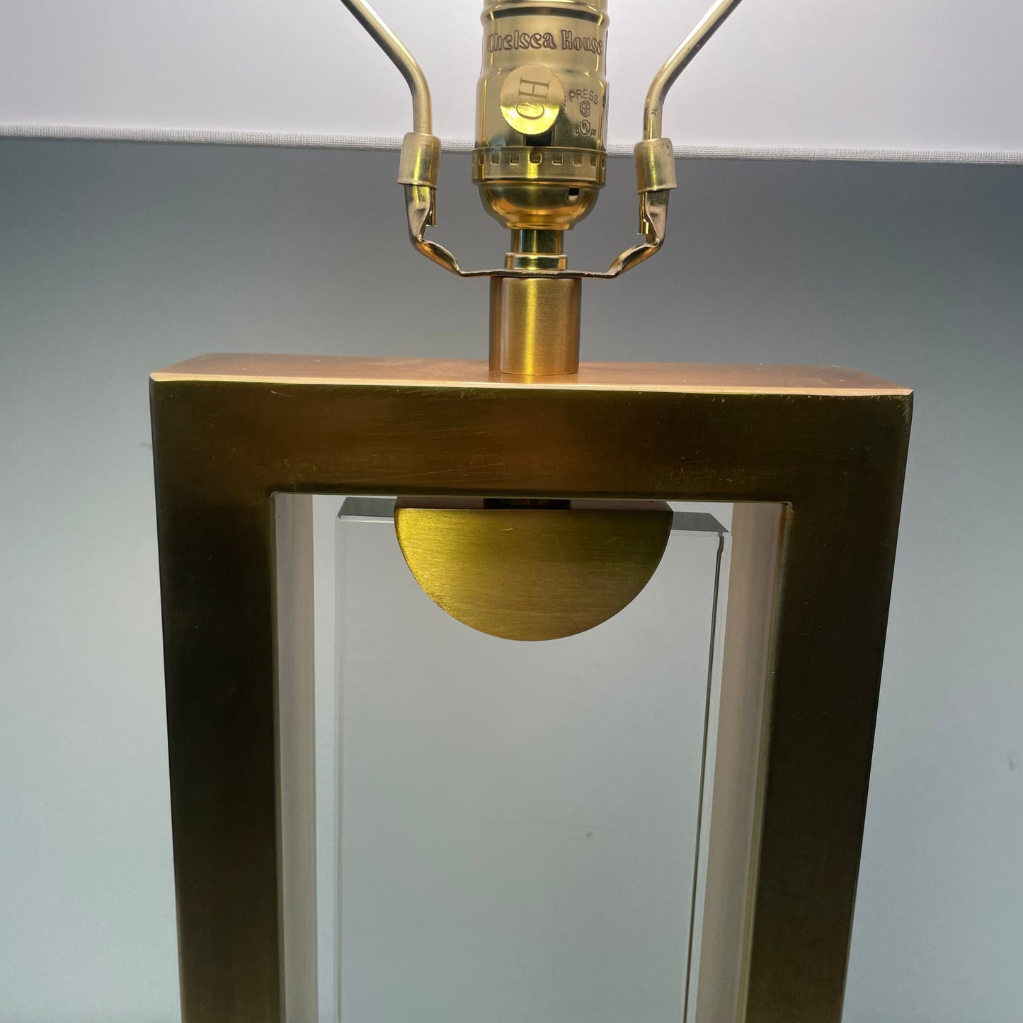 Gold + Acrylic Table Lamp by Chelsea House