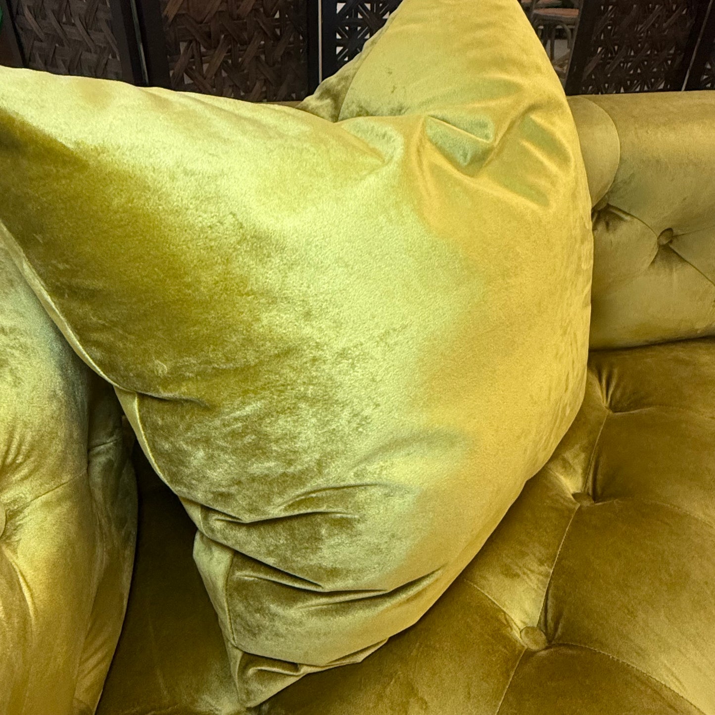 Interior Define Tufted Velvet Sofa