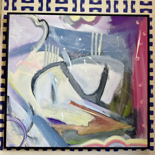 Framed Original Abstract Art by Burch