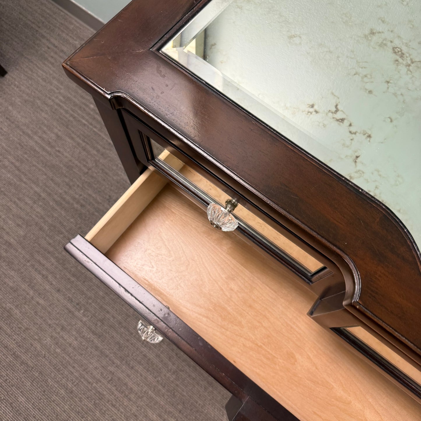 Bassett Wood + Mirror Sideboard