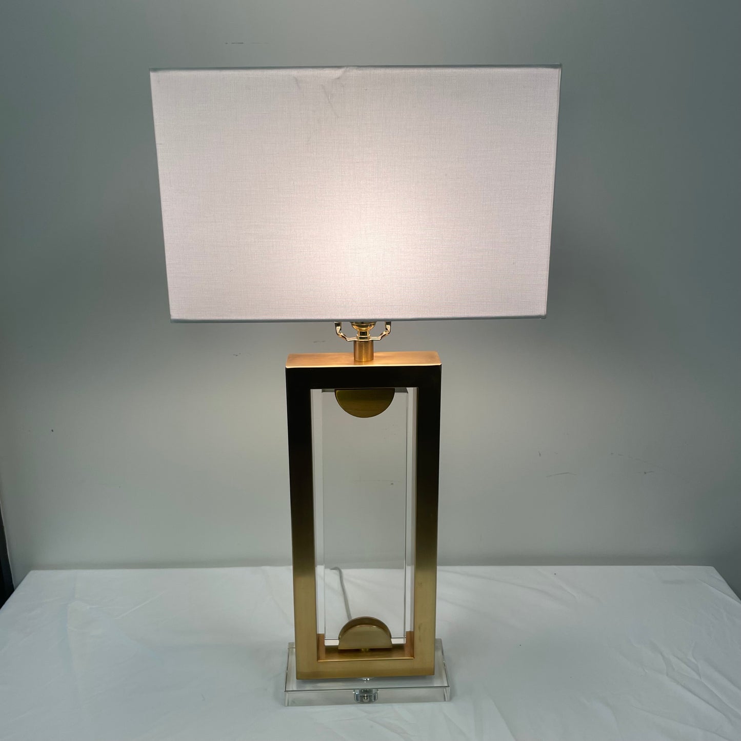 Gold + Acrylic Table Lamp by Chelsea House