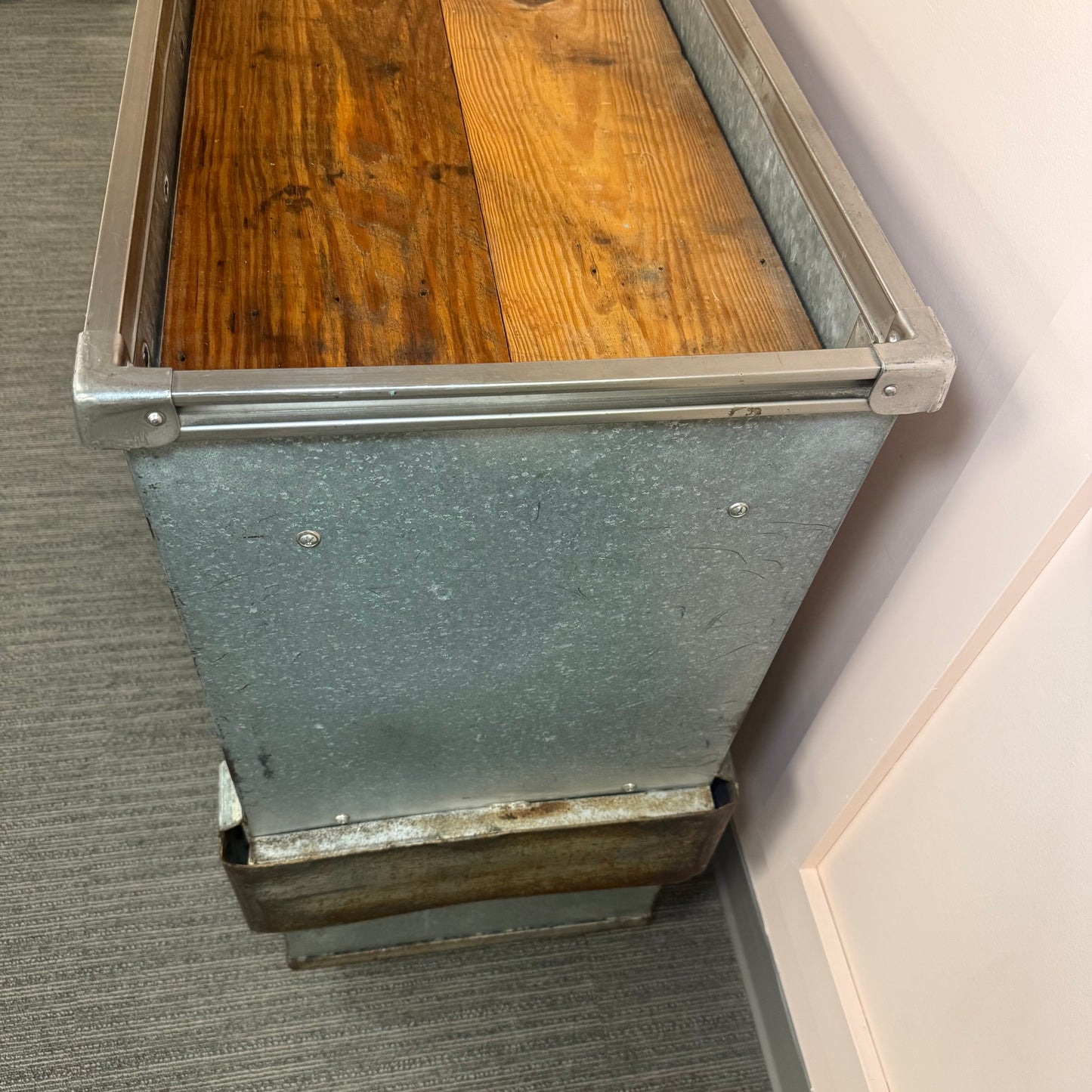 Upcycled Industrial Bar Cart