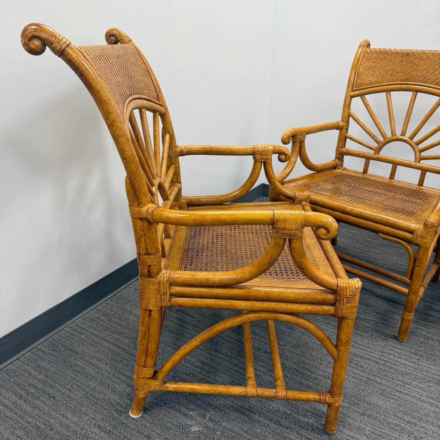 Vintage Lexington Furniture Rattan Chairs