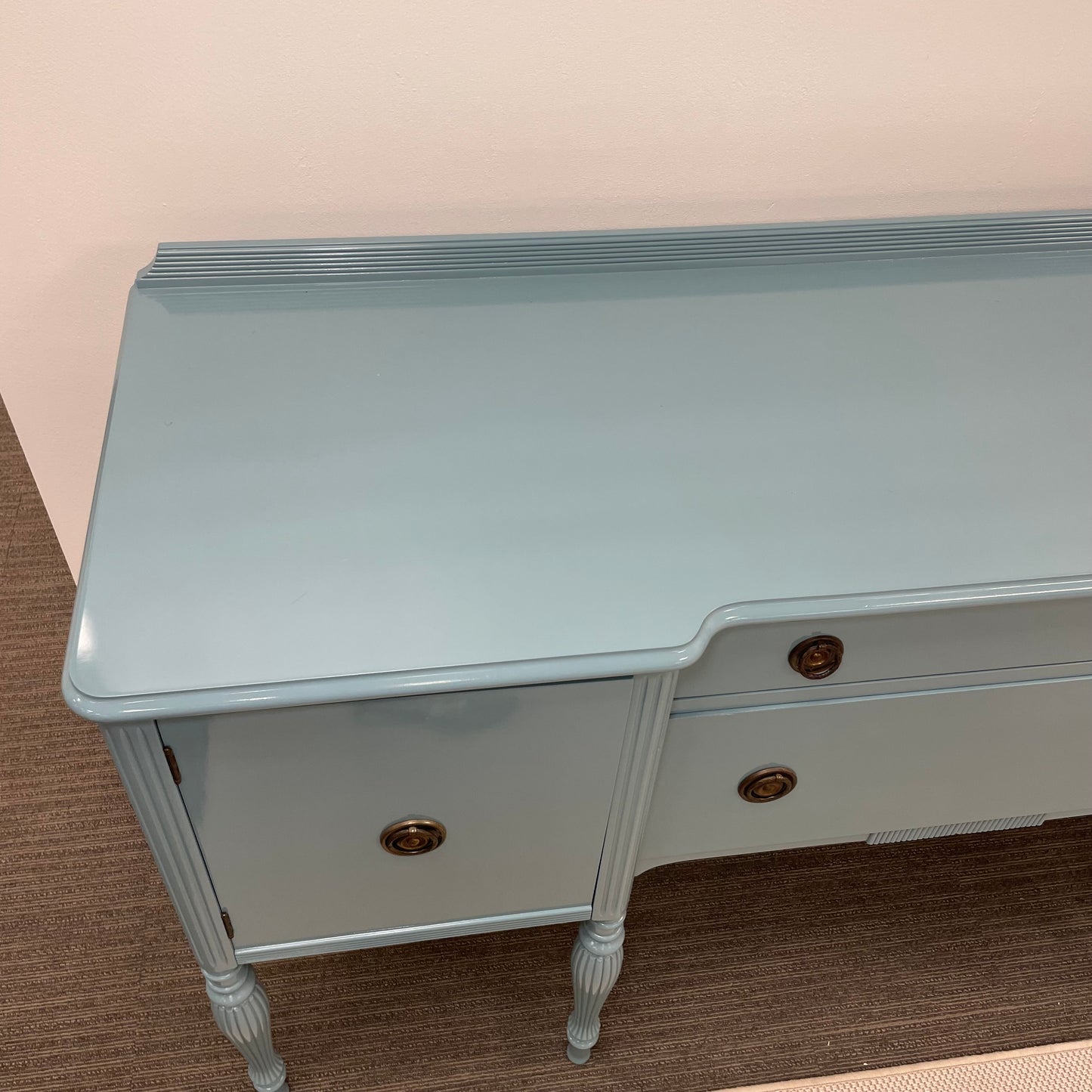 Teal Lacquered Buffet