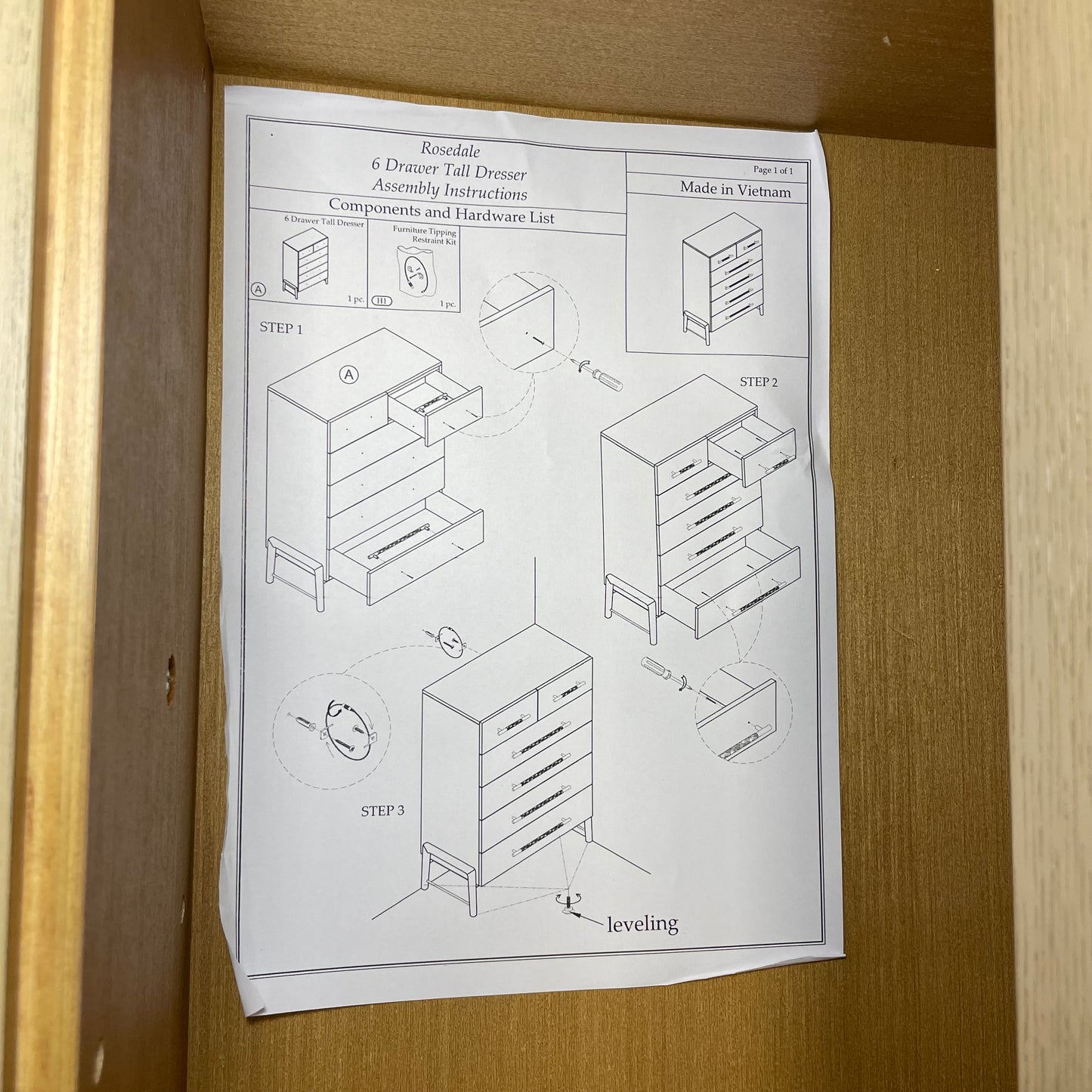 Rosedale 6-Drawer Dresser by Four Hands Furniture