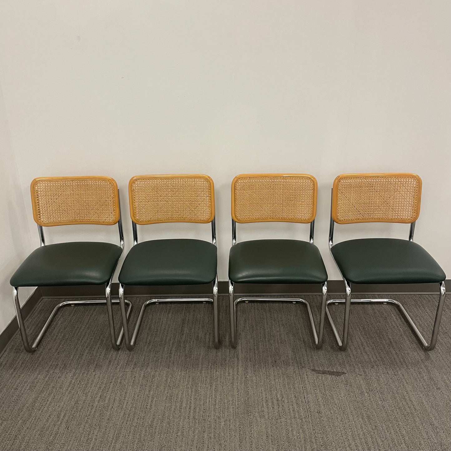 Mid Century Modern Cane & Metal Chairs