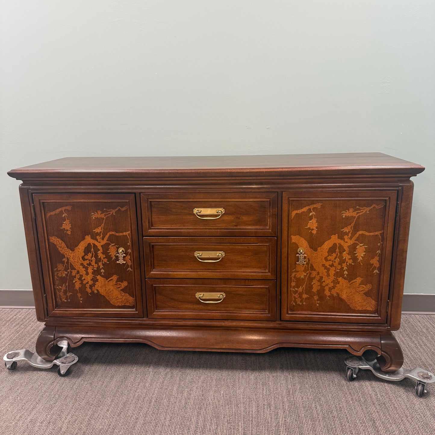 Broyhill Mid Century Chinoiserie Buffet