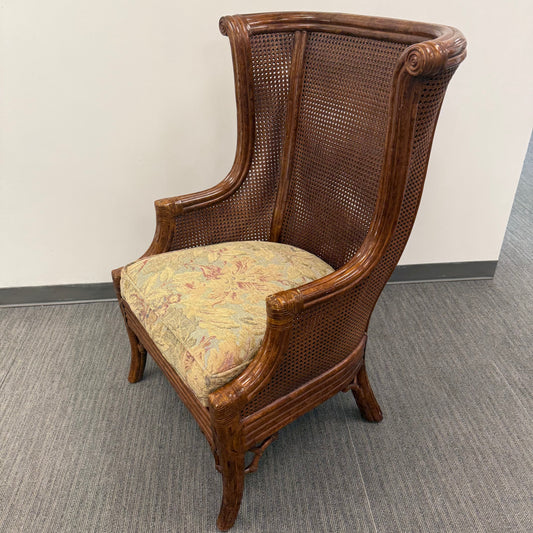 Vintage Venture Excursion Double Cane Wingback Chair