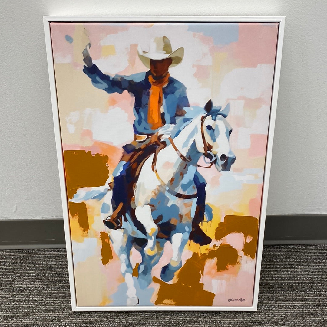 Sunset Cowboy by Oliver Gal