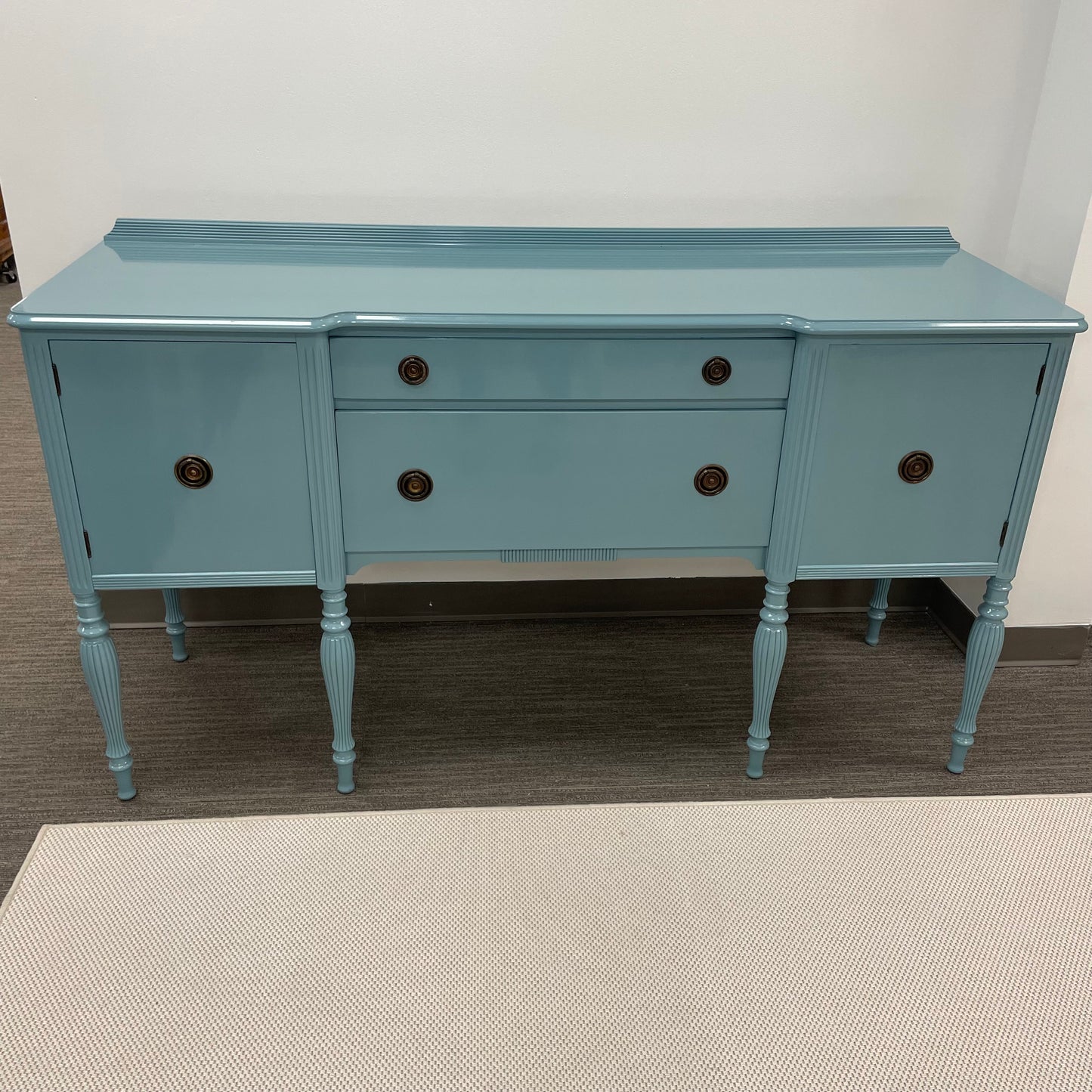 Teal Lacquered Buffet