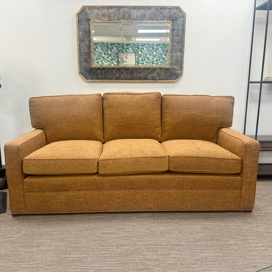 Custom Swavelle Cognac Sofa