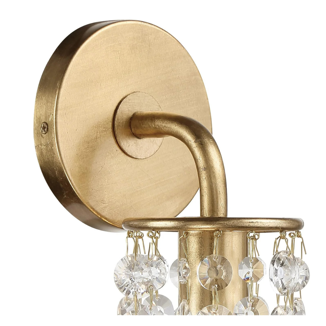 Crystorama 'Gabrielle' Antique Gold Wall Sconces