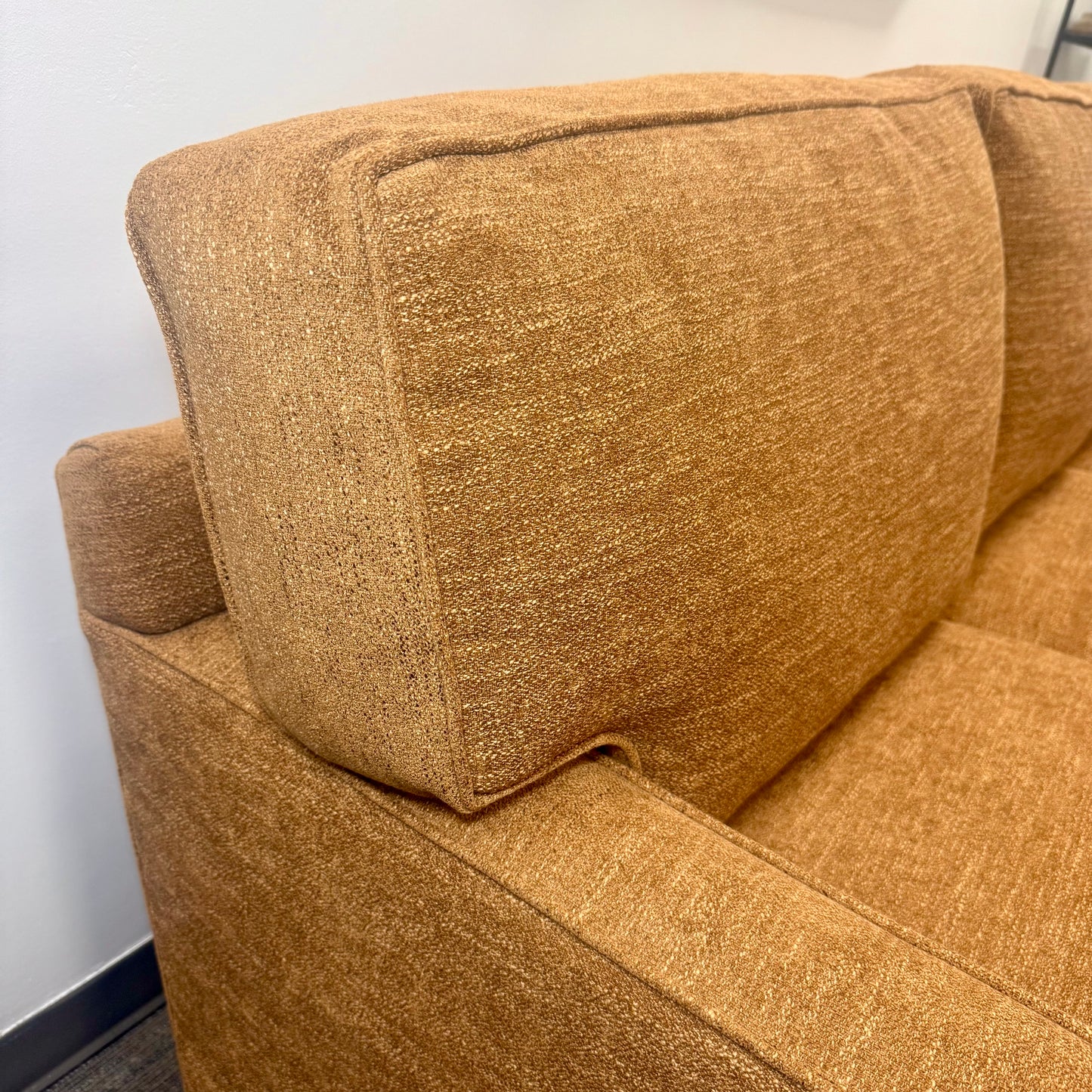 Custom Swavelle Cognac Sofa