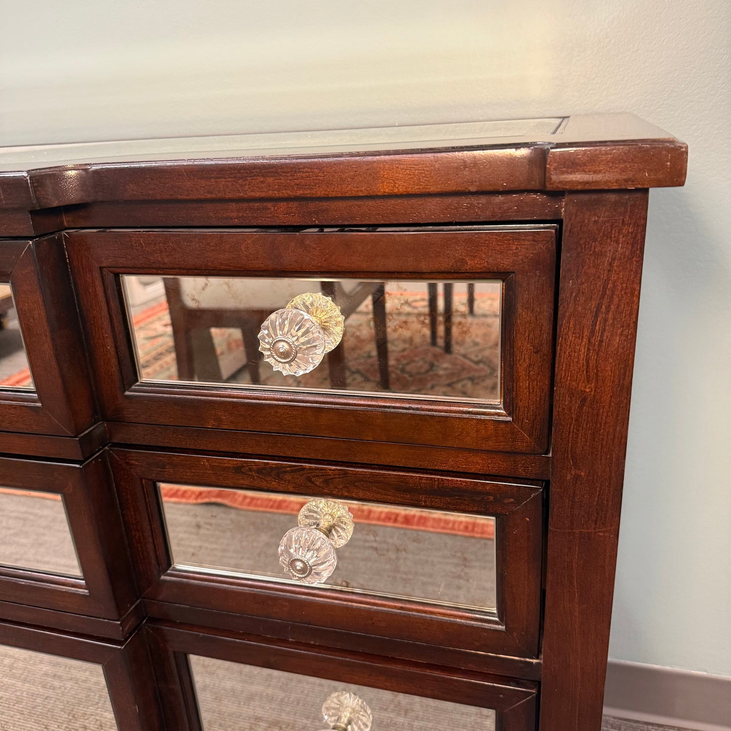 Bassett Wood + Mirror Sideboard
