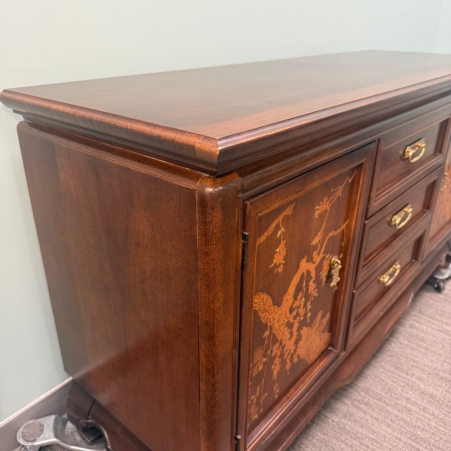Broyhill Mid Century Chinoiserie Buffet
