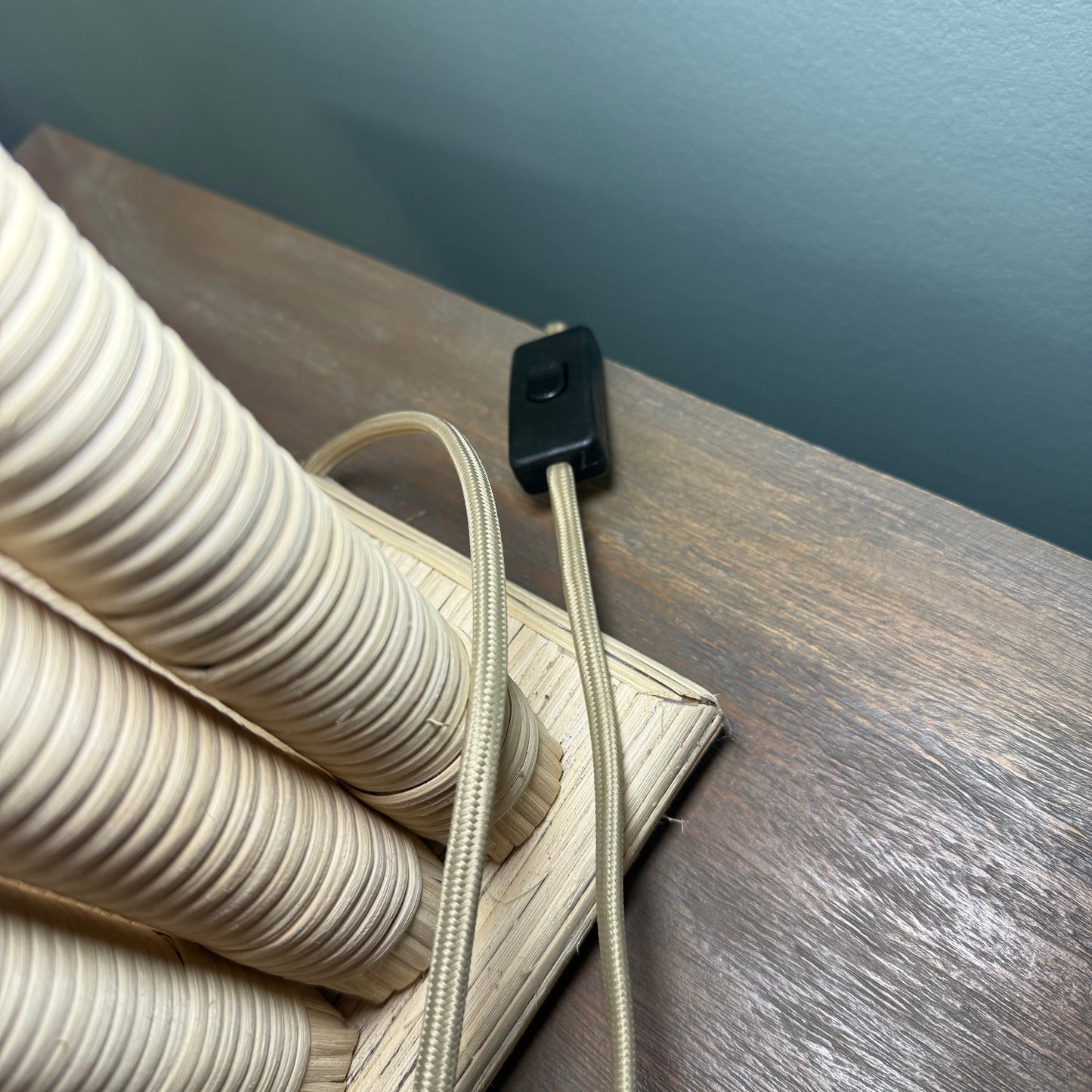 Wildwood Home Rattan Globe Table Lamp