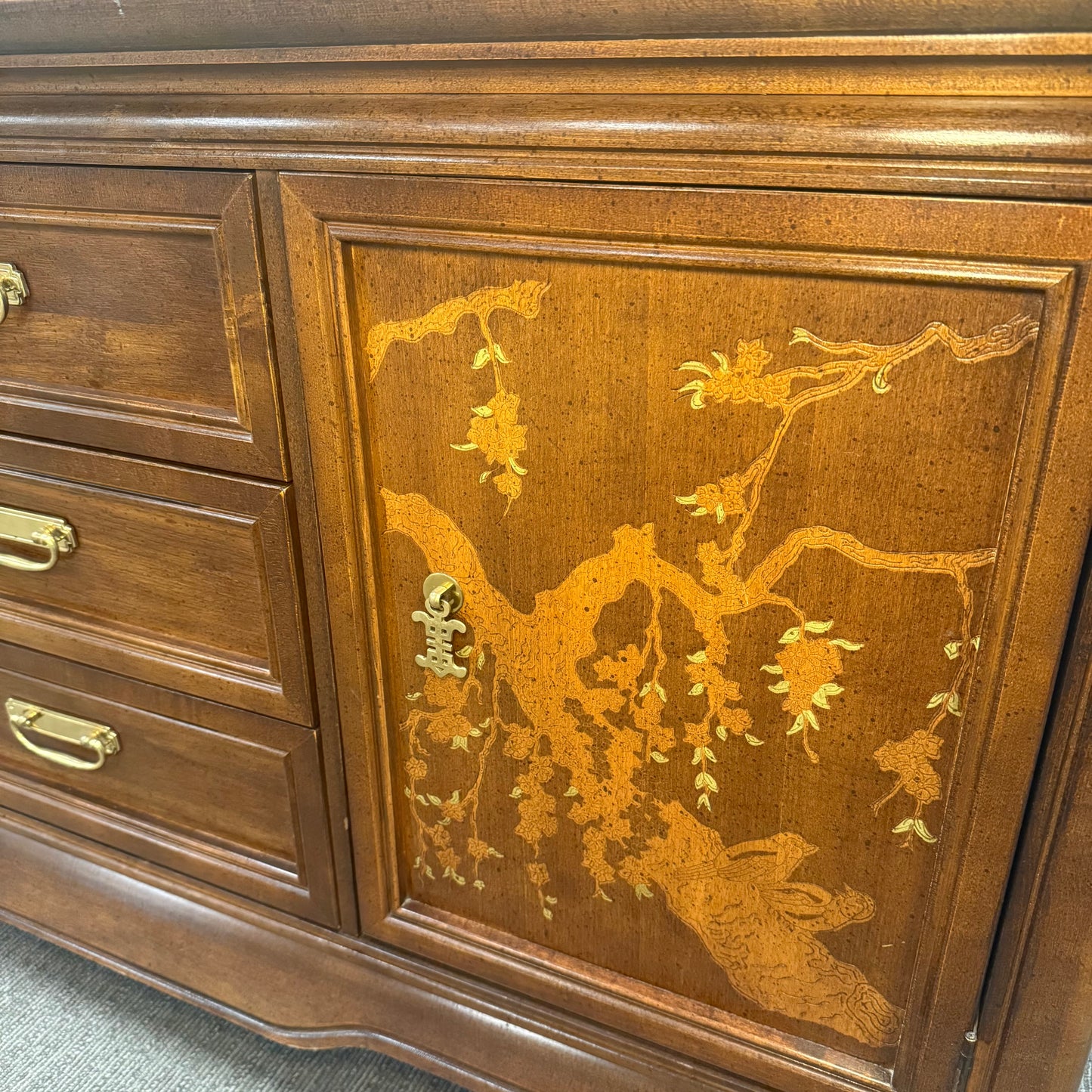Broyhill Mid Century Chinoiserie Buffet