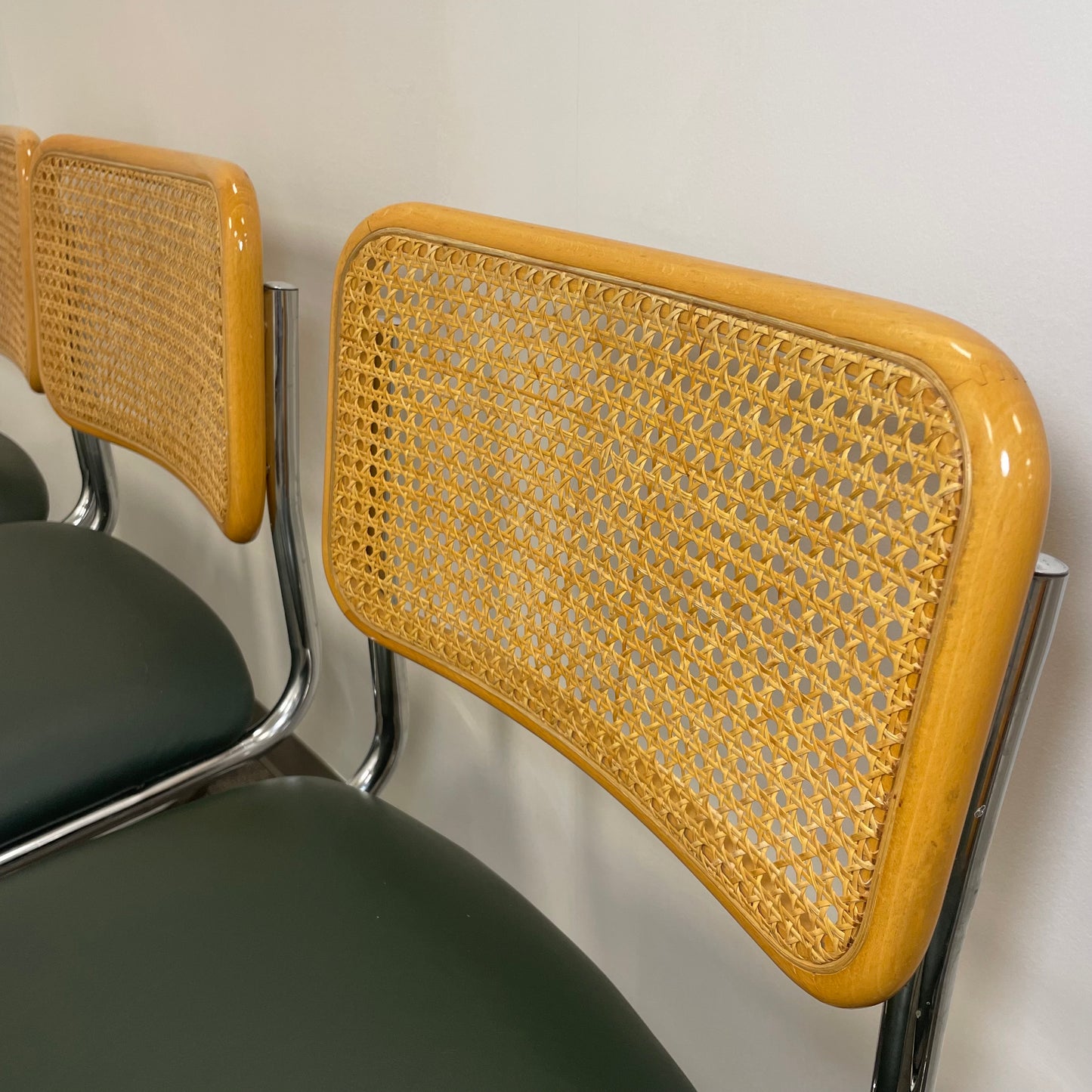 Mid Century Modern Cane & Metal Chairs