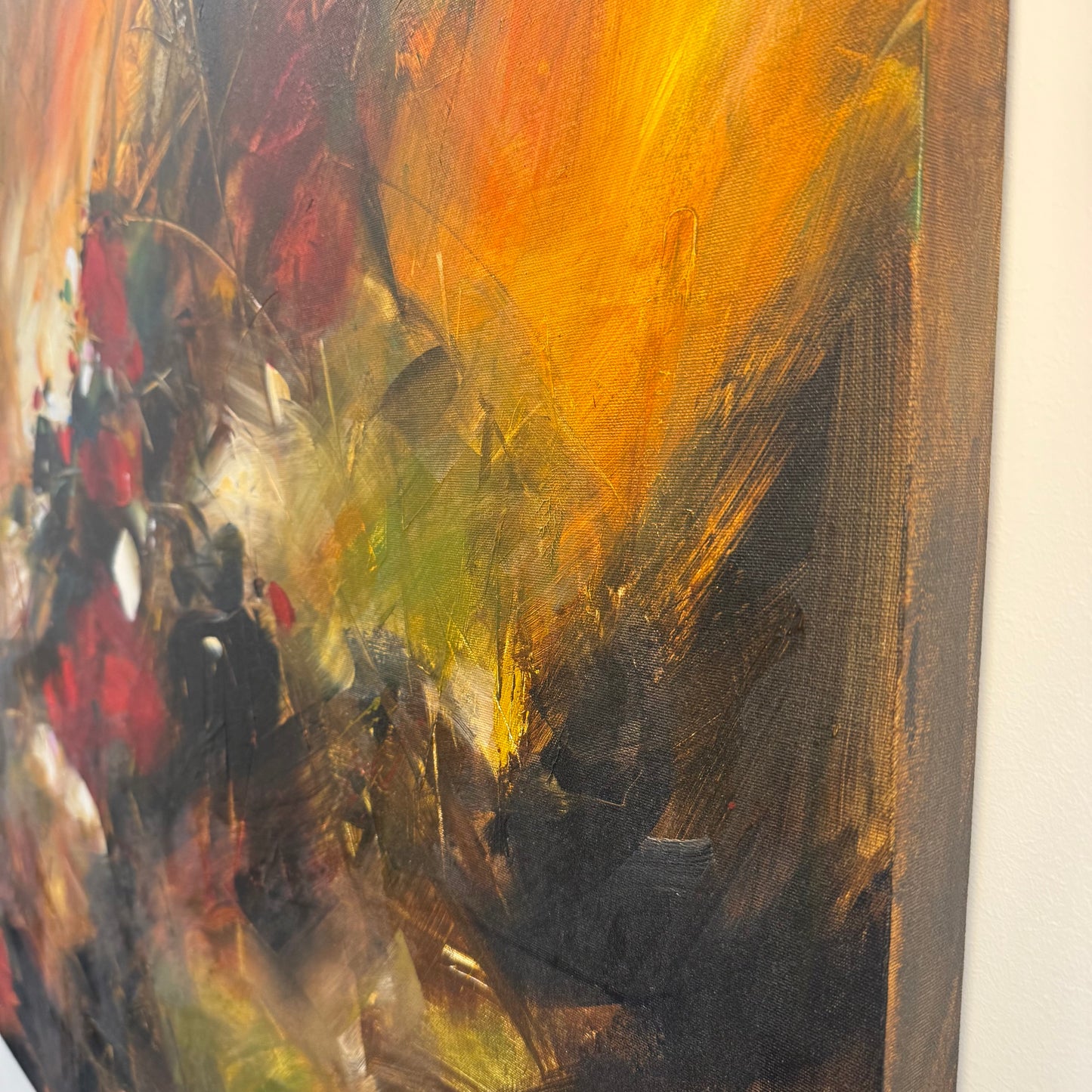 Original Abstract Mixed Media by Alan Lin