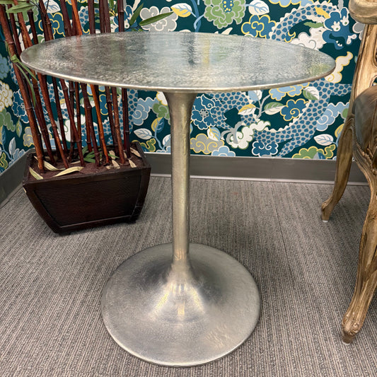 Silver Tulip Side Table