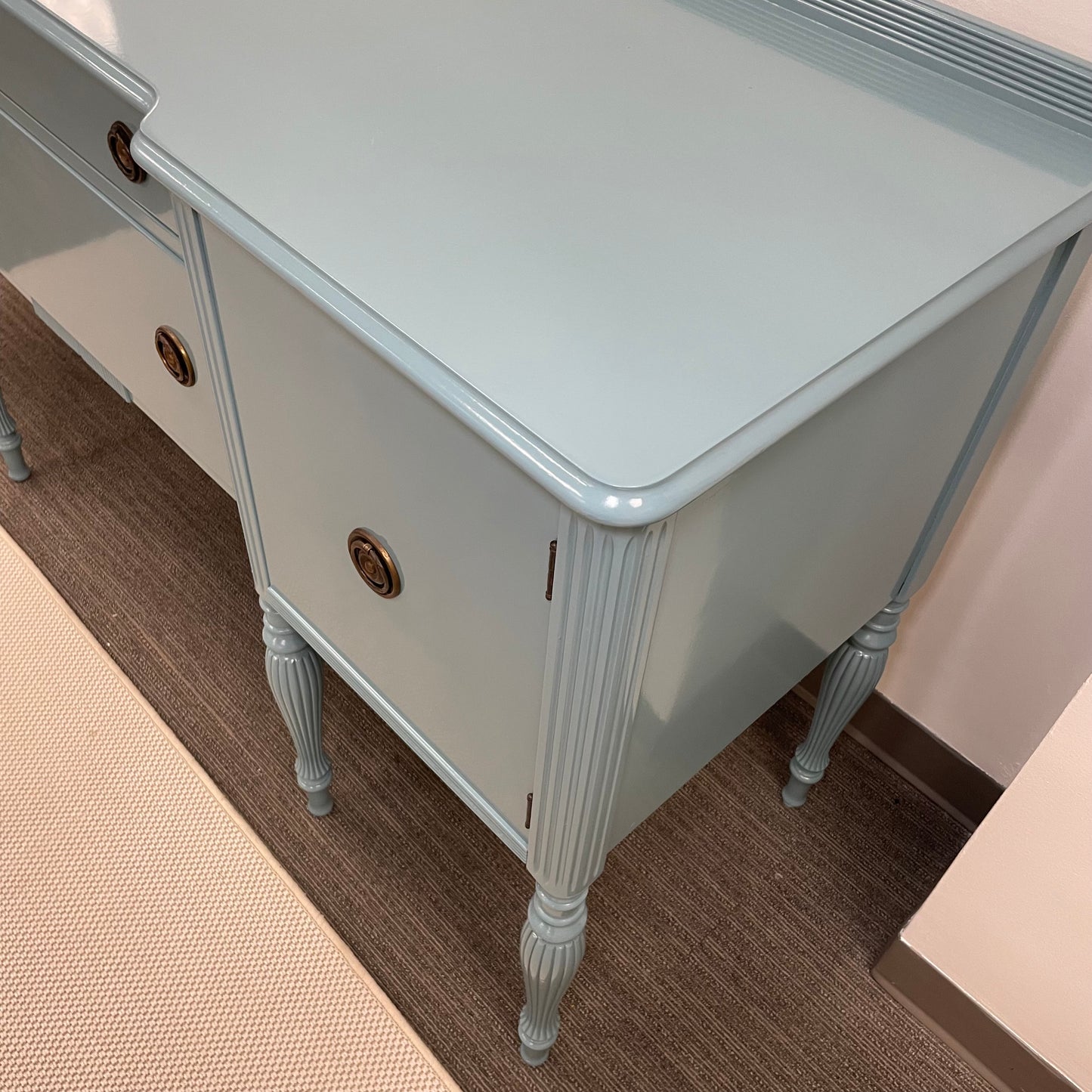 Teal Lacquered Buffet