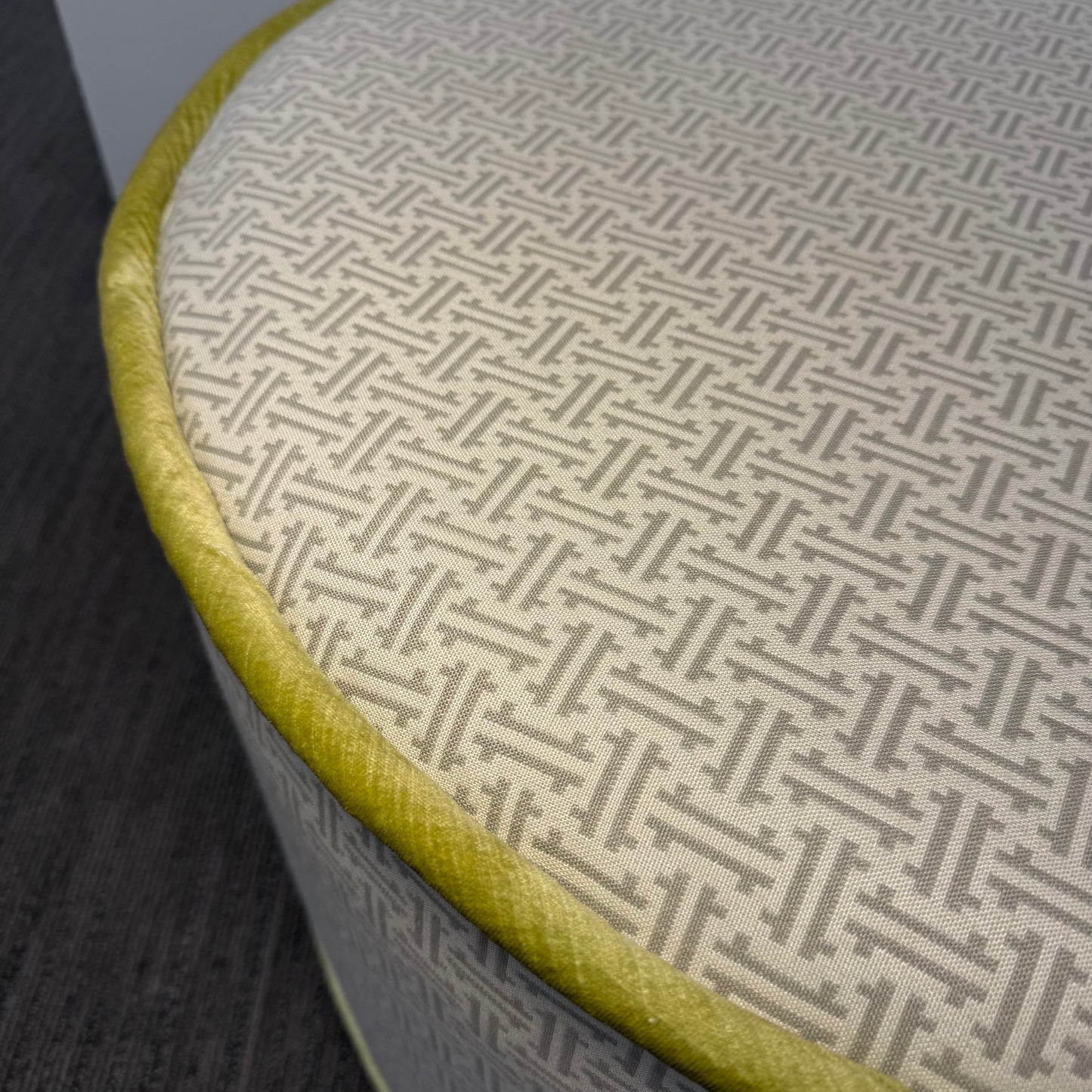 Custom Upholstered Ottoman