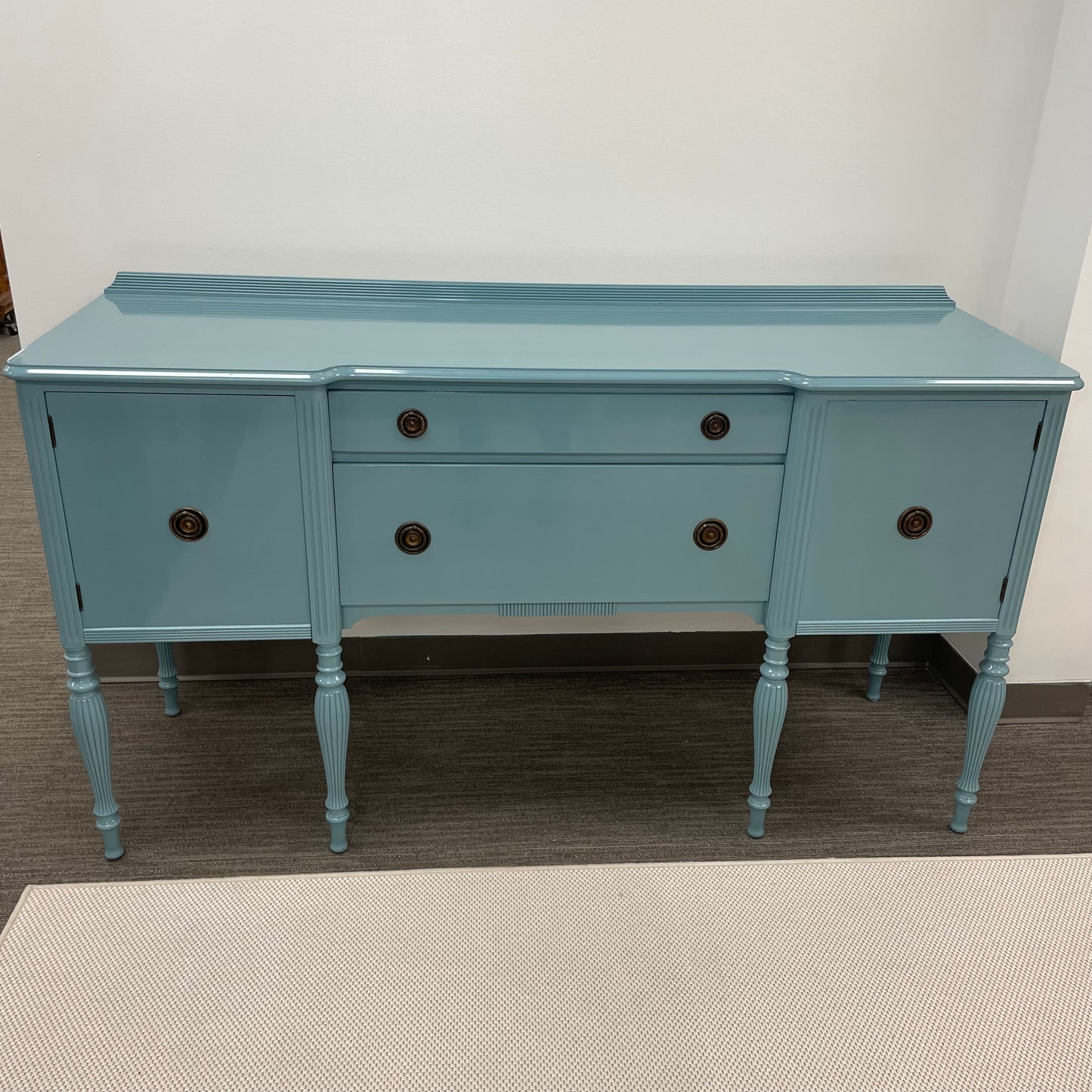 Teal Lacquered Buffet